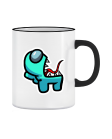Puodelis Amoung us cyan imposter